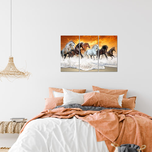 Wandbilder Wohnzimmer XXL Pferde Moderne Bilder Tiere